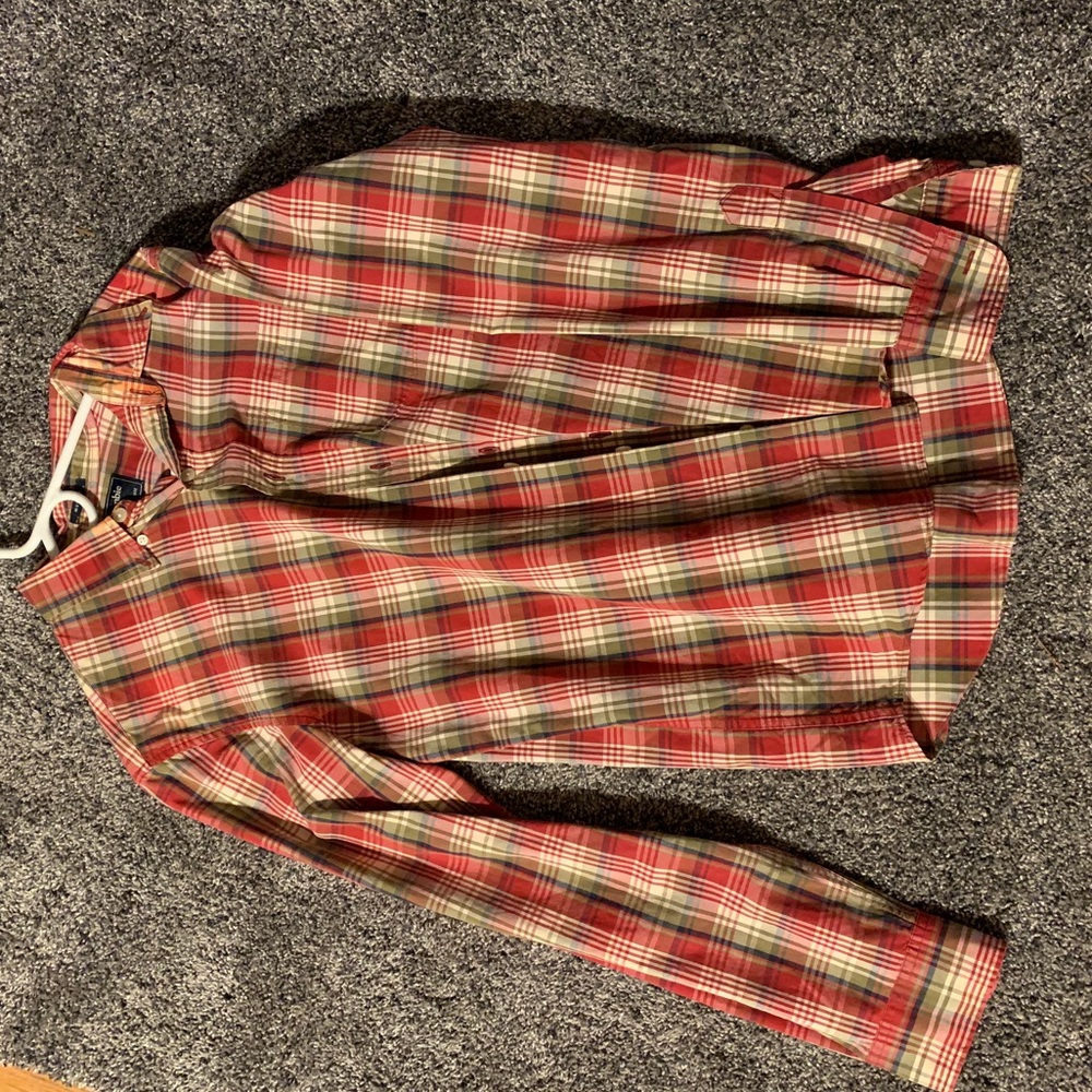 Abercrombie plaid button down - medium
